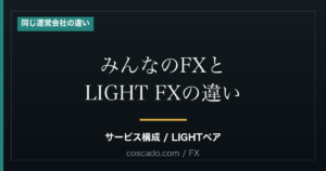 みんなのFXとLIGHT FXの違い｜同じトレイダーズ証券でも何を見て選ぶ？のアイキャッチ